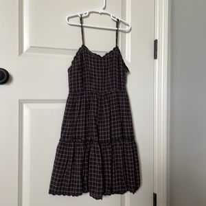 Urban Outfitters plaid strapless dress size xs